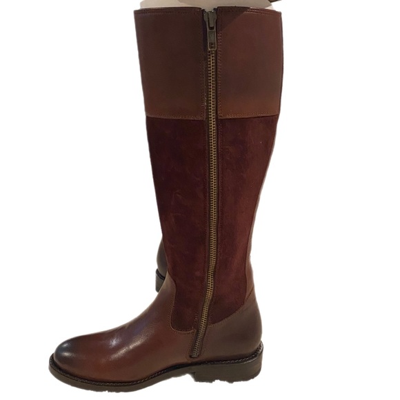 Frye Jayden Button Tall Boots Redwood Size 6 NEW - Picture 3 of 3